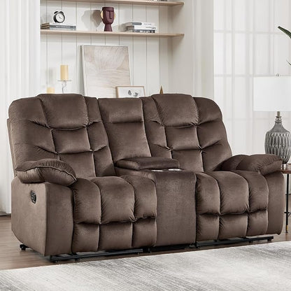HAOMARKETS Manual Reclining Loveseat Sofa by HAOMARKETS