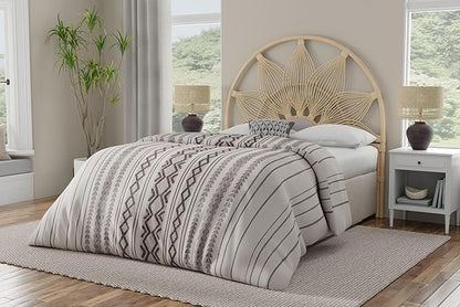 Kouboo Sunflower Rattan Twin Headboard Bedroom Bedroom Furniture Headboard Twin - Image 2