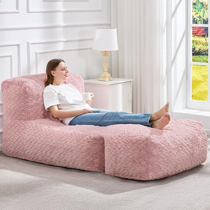 Hobestluk Bean Bag Chair Big Bean Bag Lounger - Image 3