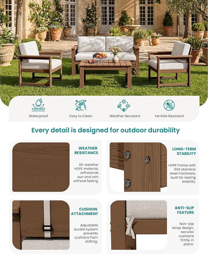 SERWALL HDPE Outdoor Loveseat - Image 4
