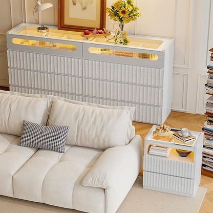 senlin Fluted 8 Drawer Dresser, - Image 3