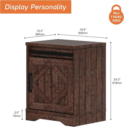 WAMPAT 24.3-inch Tall Farmhouse End Table - Image 2
