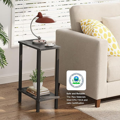 TUTOTAK Small Side Table, Narrow End Table, Skinny Sofa Table, Slim Nightstand - Image 5