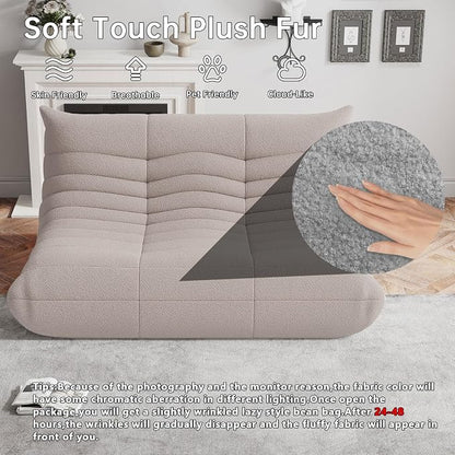 WHGBJA Bean Bag Chairs for Adults, BeanBag Reading Chair Memory Foam Couch - Image 3