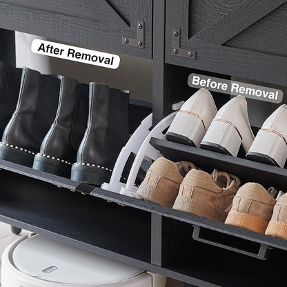 Barnyatoh Shoe Storage Cabinet, Farmhouse Shoe Organizer - Image 7