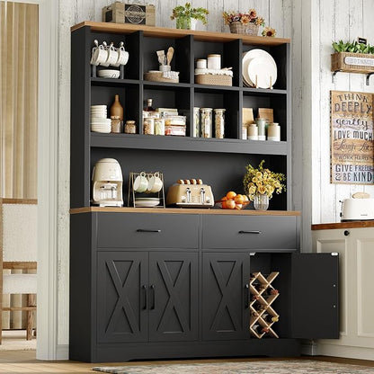 TEENFON 69" Tall Bookshelf and Bookcase, 5 Tier Floor Standing Bookshelves - Image 4