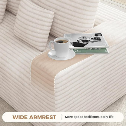 Luxanimarion 136'' Large Sectional Cloud Couches - Image 6