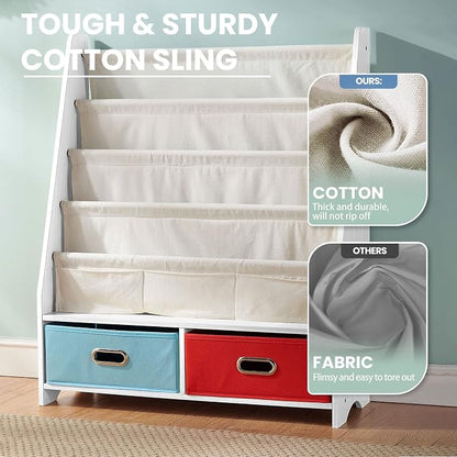 SEIRIONE Sturdy Kids Bookshelf, 5-Tier Book Shelf - Image 6