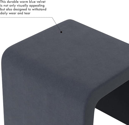 HomePop Modern Arch Velvet Ottoman|Homepop Home Décor|Ottoman - Image 4