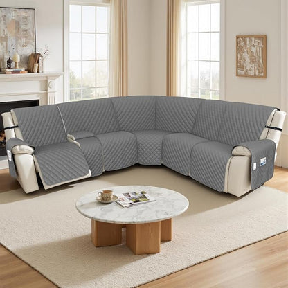 Arfntevss Recliner Sectional Couch Covers 1OO% Waterproof L Shape Sofa Cover - Image 7