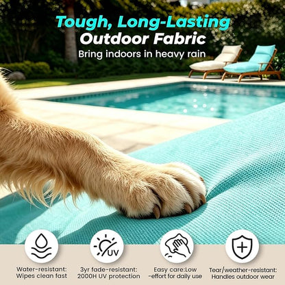 Outdoor Chaise Lounge Chair Cushion, Waterproof Non-Slip Patio Chaise Lounge - Image 9