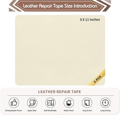 KING MOUNTAIN Leather Repair Patch, 2 Packs 9 x 11 Inches self Adhesive Leather - Image 4