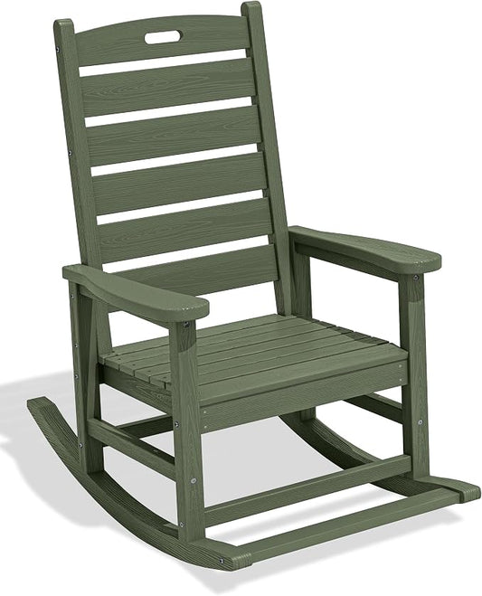 SERWALL Outdoor Rocking Chair, Oversized Rocking Chair by SERWALL