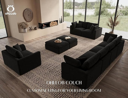 ohllob 48.6" Single Sofa, Small Boneless Couches - Image 6