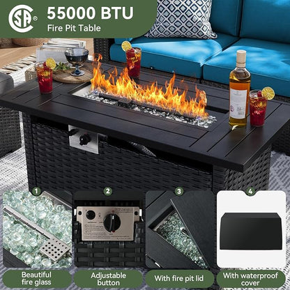 Aoxun 8 Piece Patio Furniture Set - Image 6