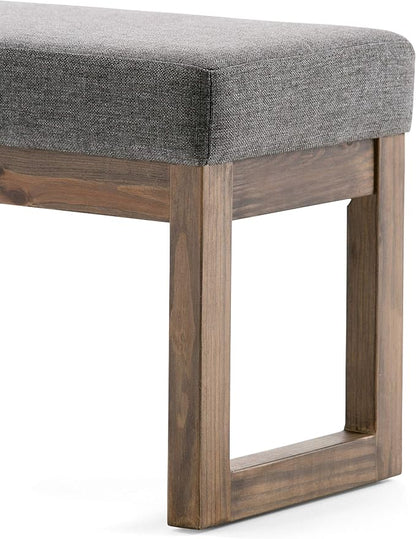 SIMPLIHOME Milltown Small Ottoman Bench - Image 5