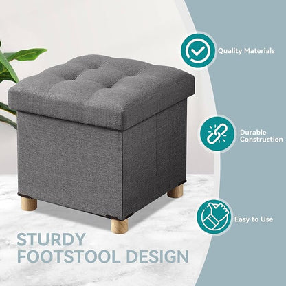 BRIAN & DANY Ottoman with Storage, Small Storage Ottoman - Image 5