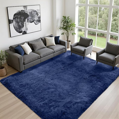 Fluffy Area Rugs 9x12 Living Room Bedroom: Ultra Soft Shag Rug Upgrade Non-Slip - Image 2