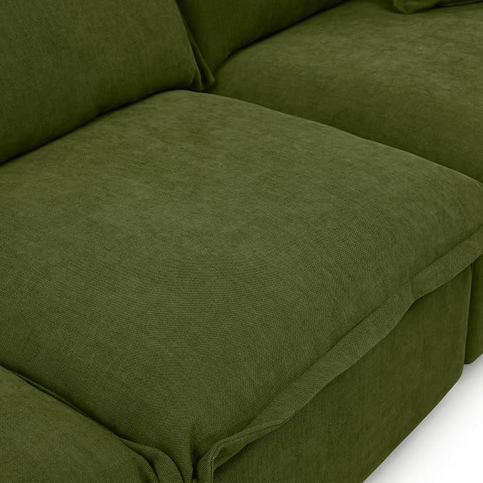5 Seat V Shape Modular Sectional Couch Sofa - Image 7