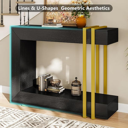 Einhomn 42.5" Console Table Behind Couch, 2-Tier Narrow Entryway Table - Image 7