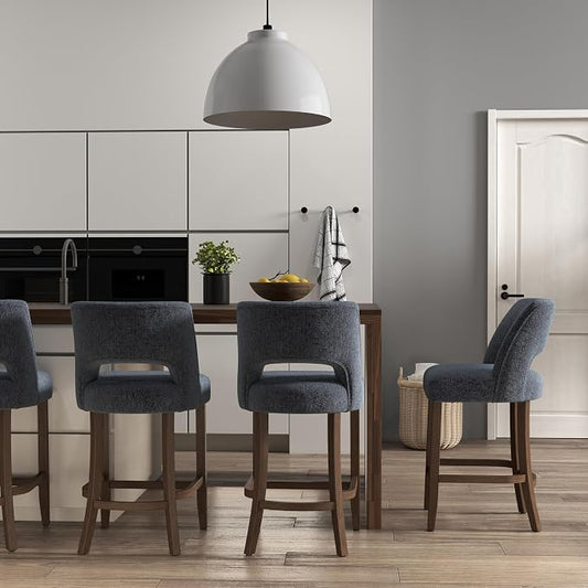 VKNOW Bar Stools Set of 4, Modern Counter Stools by VKNOW