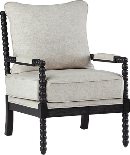 DUHOME Linen Fabric Spindle Accent Chair - Image 9