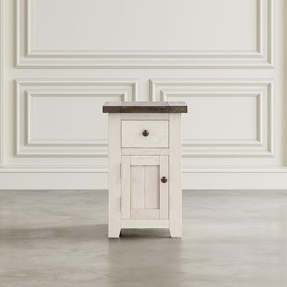Jofran Madison County Pine Farmhouse Chairside Table - Image 7