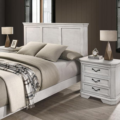 Roundhill Furniture Maderne Wood Panel Bed - Image 3