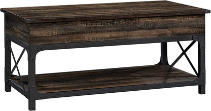 Sauder Steel River Rustic Industrial Style Lift Top Coffee Table, Coated Metal by SAUDER%C2%AE