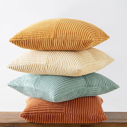 MIULEE Boho Farmhouse Decorative Throw Pillow Covers 18x18 Inch 4 Packs Soft - Image 8
