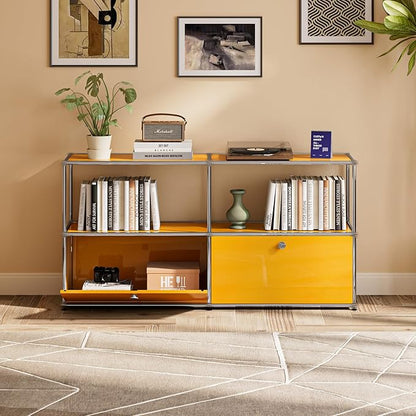 Modern Storage Cabinet Sideboard Versatile Free-Standing Organizer Cabinets - Image 2