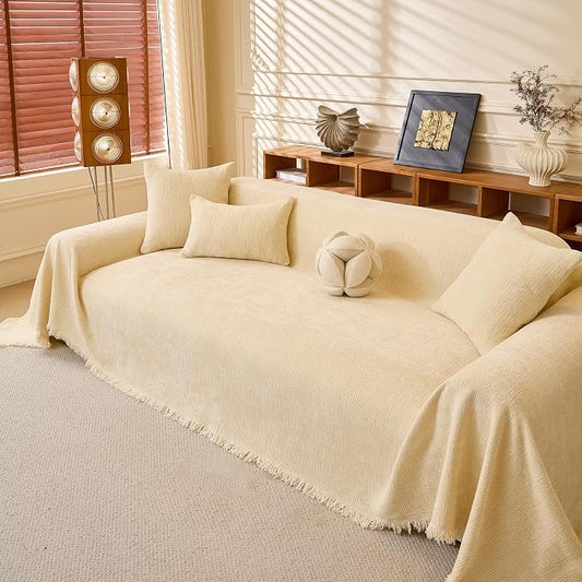 DREAMINGO Chenille Sofa Cover Washable Pet Couch Protector Cover Textured Couch by DREAMINGO