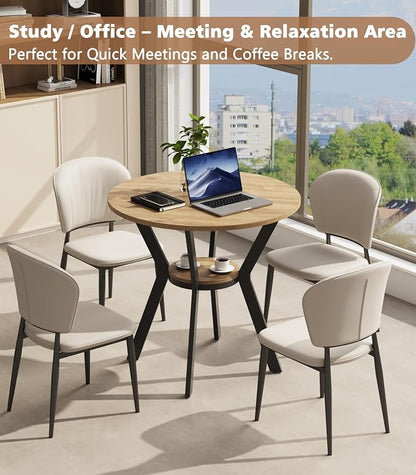 Round Kitchen Tables for 2-4, 31.5" Small Dining Tables - Image 8