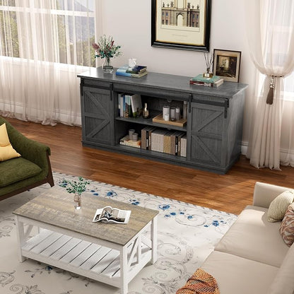 YESHOMY TV Stand for Televisions up to 65 Inches, - Image 3