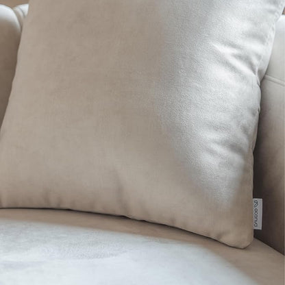 Acanva Luxury Modern Tight Curved Back Velvet Sofa, Minimalist Style Comfy Couch - Image 10