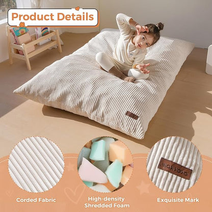 MAXYOYO 3 in 1 Kids Bean Bag Chair Couch, Convertible Chair Folds from Bean Bag - Image 7
