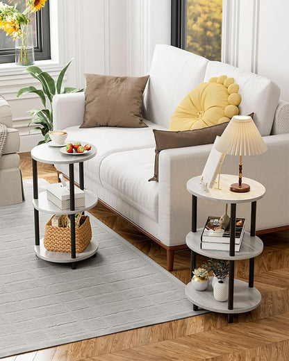 Round Pedestal End Table - Image 6
