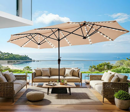 SUPERJARE 13ft Outdoor Patio Umbrella - Image 6
