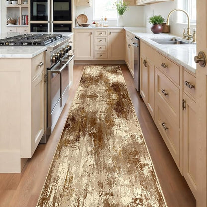RELEANY Washable Area Rugs 2'x10' Non-Slip Modern Abstract Soft - Image 2