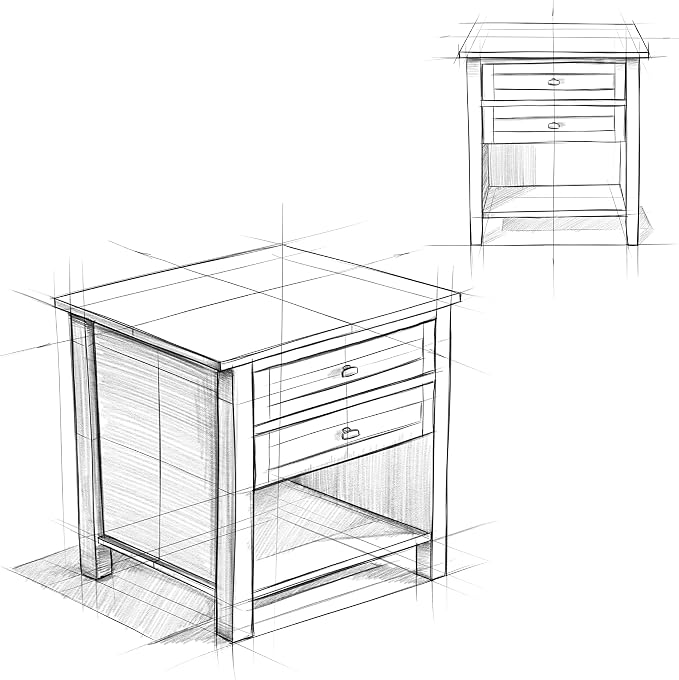 SIMPLIHOME Warm Shaker Bedside Table - Image 11