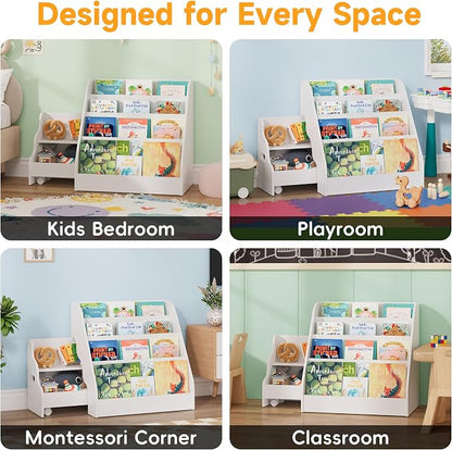 2-in-1 Montessori Kids Bookshelf - Image 7