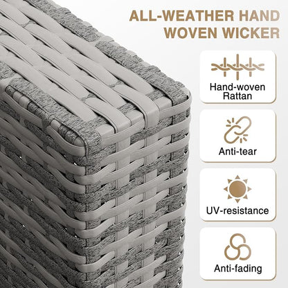 Aoxun Patio Furniture Sets, 7-Piece Outdoor Patio Furniture - Image 4