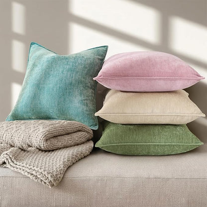 decorUhome Summer Couch Throw Pillow Covers 16x16 Set of 2, Decorative Soft - Image 5