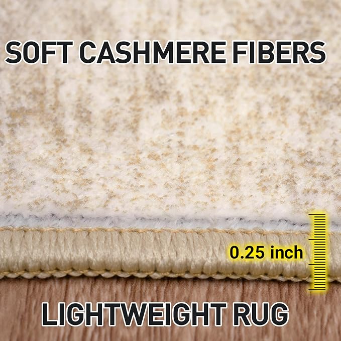 10x14 Area Rugs Washable Rug: Modern Abstract Living Room Rug Soft Anti-Skid - Image 6