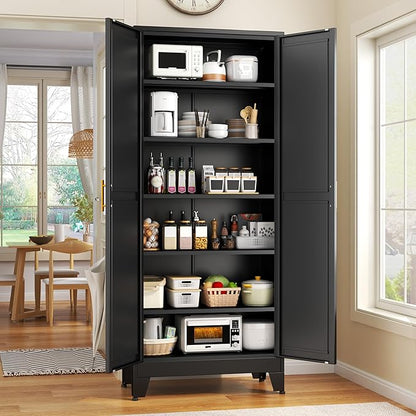 GAIOUS 75.2" Tall Storage Cabinet, Pantry Storage Cabinets by GAIOUS