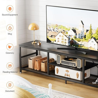 VECELO TV Stand with Power Outlets - Image 3
