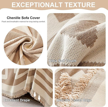 VClife Boho Couch Cover, Washable Sofa Cover - Image 7
