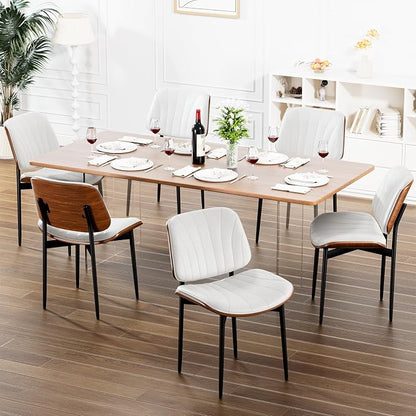 YaFiti Dining Chairs Set of 8, Dining Room and Kitchen Chairs, Mid Century - Image 7