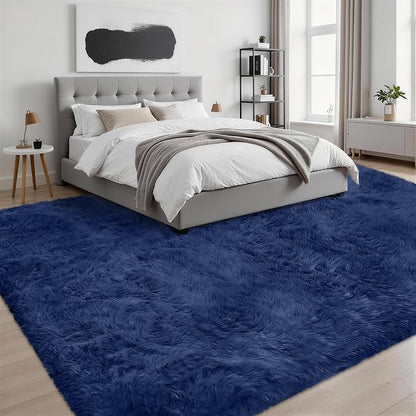 Fluffy Area Rugs 9x12 Living Room Bedroom: Ultra Soft Shag Rug Upgrade Non-Slip - Image 3