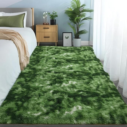 PAGISOFE Area Rugs for Bedroom 4x6, Fluffy Dark Green Rugs for Living Room - Image 4